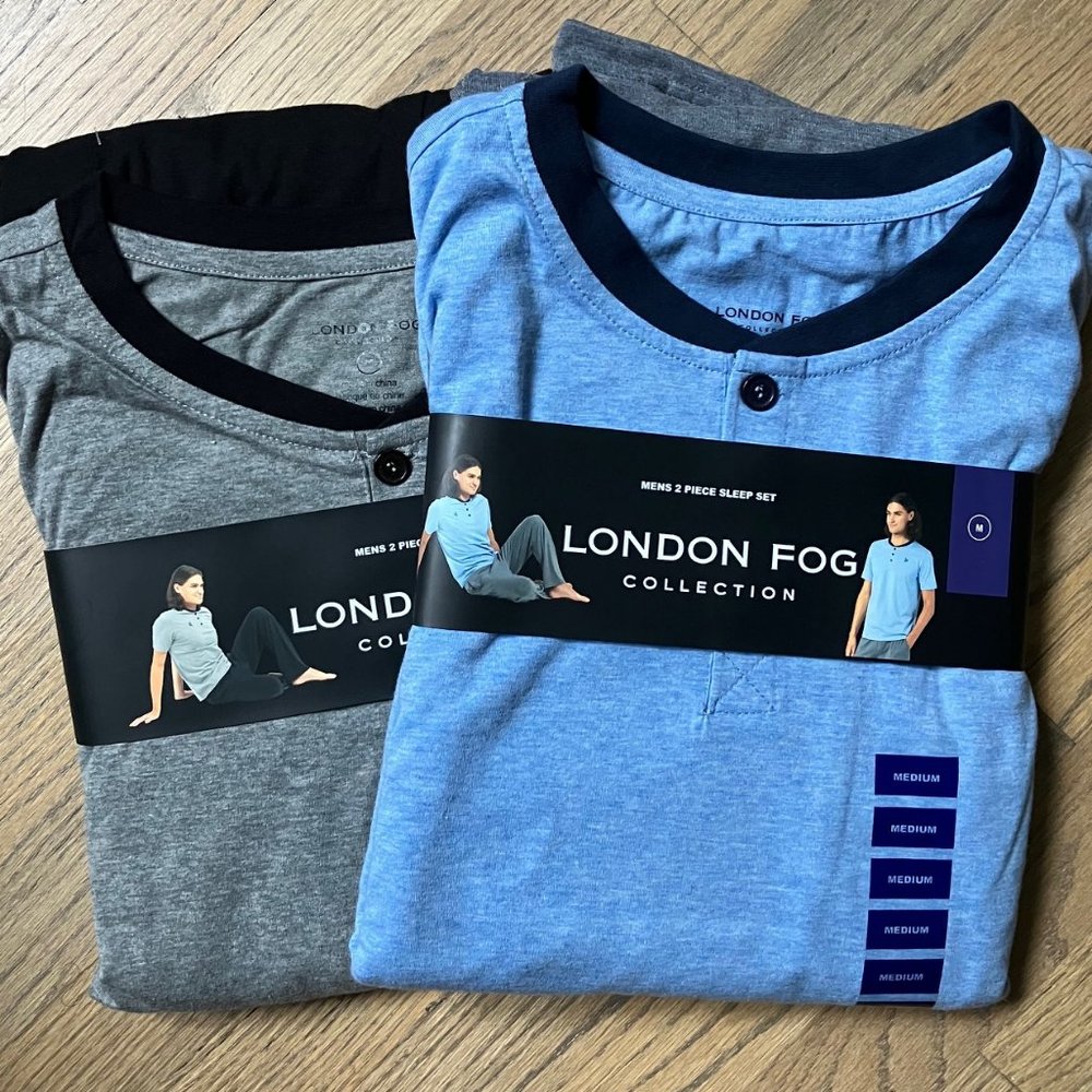 London Fog Collection Mens 2 piece Sleep Set M NWT
